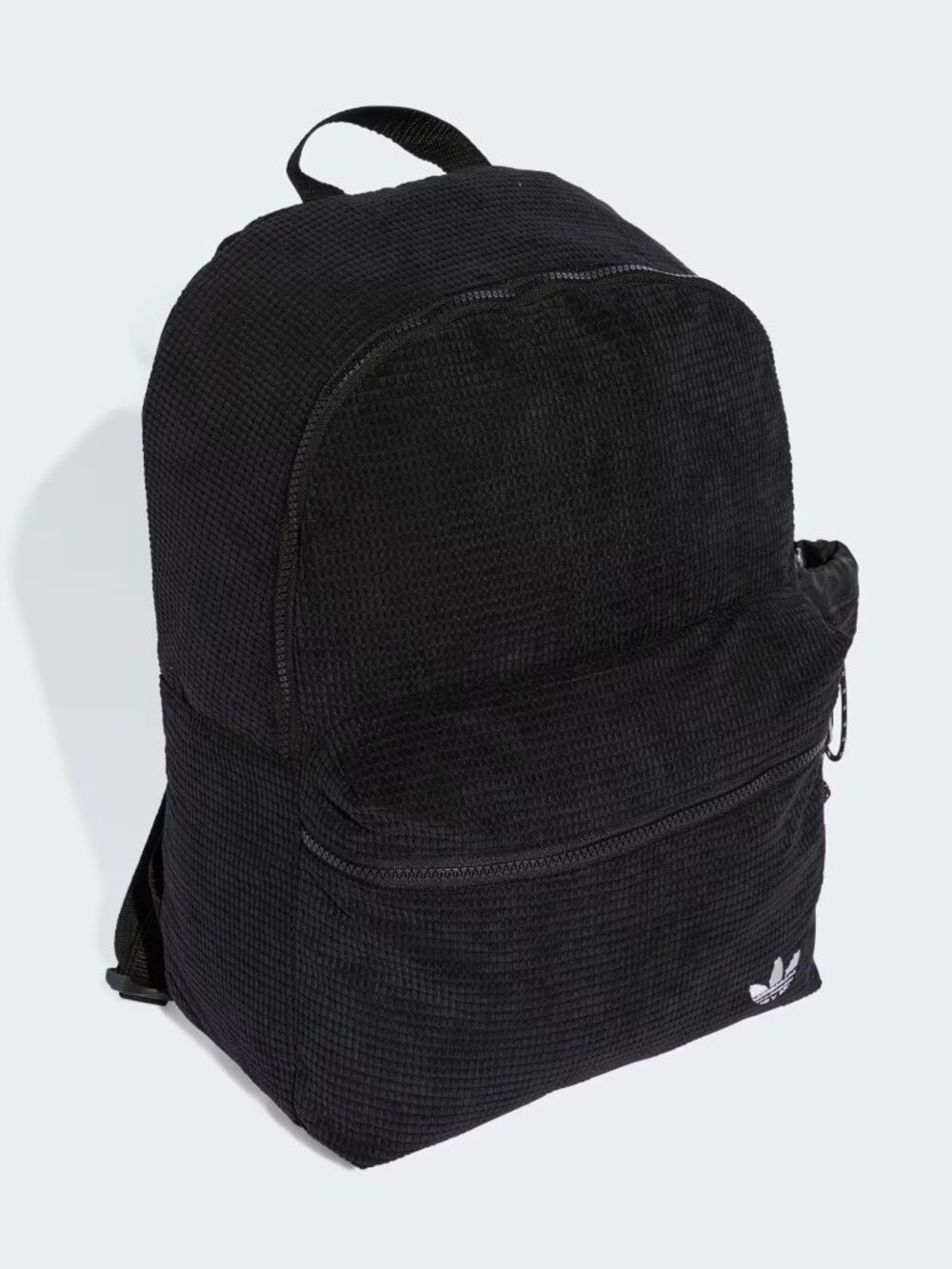 Adidas Black Corduroy Trefoil Logo Backpack JW1187
